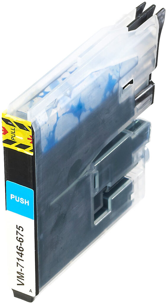 Tintenpatrone für Brother (ersetzt LC985), cyan