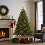 Künstlicher Weihnachtsbaum, grün, 180 cm, 500 LEDs, PVC Spitzen