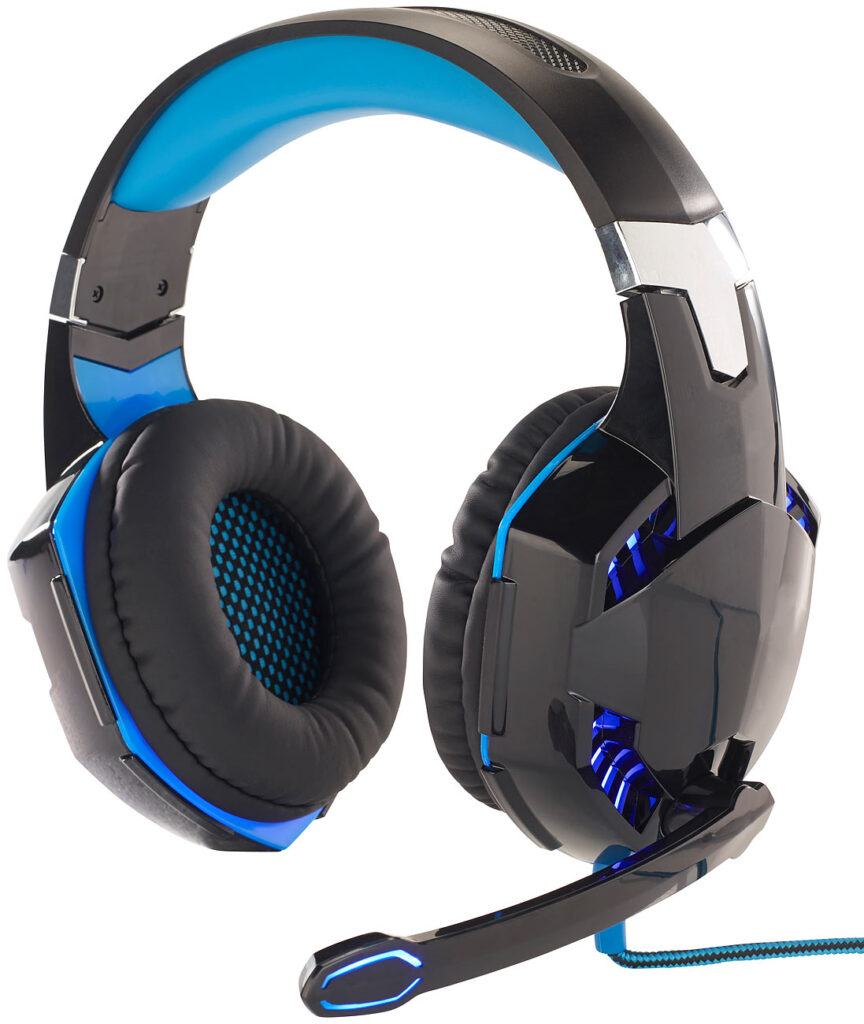 Beleuchtetes Gaming-USB-Headset mit 7.1-Sound und Kabelfernbedienung