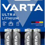 Ultra Lithium-Batterie, Typ AA / Mignon / R6, 1,5 Volt, 4er-Set
