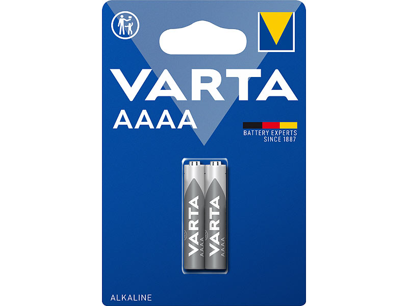 Electronics Alkaline-Batterie, Typ AAAA/Mini/LR61, 1,5 V, 2er-Set
