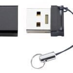 Slim Line USB-3.0-Speicherstick mit 128 GB, silber