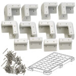 Zwei bohrfreie Montage-Sets für Solarpanels mit 18-40 mm Rahmenstärke