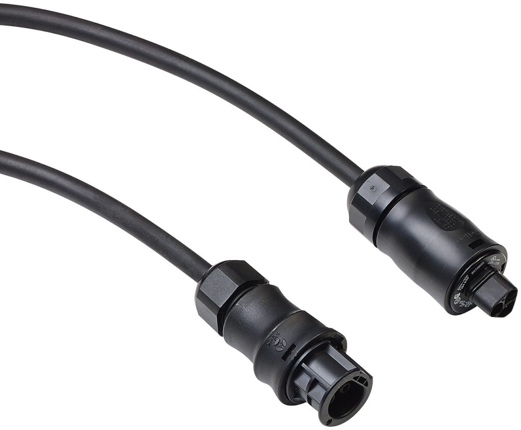 Solar-Einspeisekabel Betterie- auf Wielandstecker, IP44, 5 m