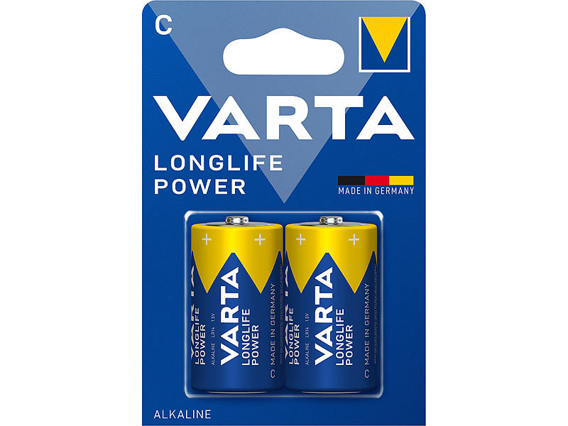 Longlife Power Alkaline-Batterie, Typ Baby / C / LR14, 1,5 V, 2er-Set
