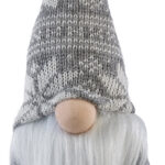 Deko-Wichtel mit leuchtender Nase, batteriebetrieben, 34 cm hoch, grau Deko-Wichtel mit leuchtender Nase, batteriebetrieben, 34 cm hoch, grau