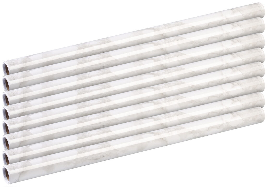 8er-Set Deko- und Möbelfolie „Marmor“ für DIY-Projekte, 60 x 300 cm