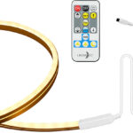 WLAN-Neon-Streifen mit CCT-LEDs, App, Sprachsteuerung, IP65, 5 m