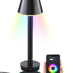Smarte Outdoor-Tischlampe, RGB-CCT-LEDs, App, inklusive Fernbedienung