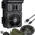 Full-HD-Wildkamera mit Solarpanel, 24 MP, Nachtsicht, PIR-Sensor, IP65