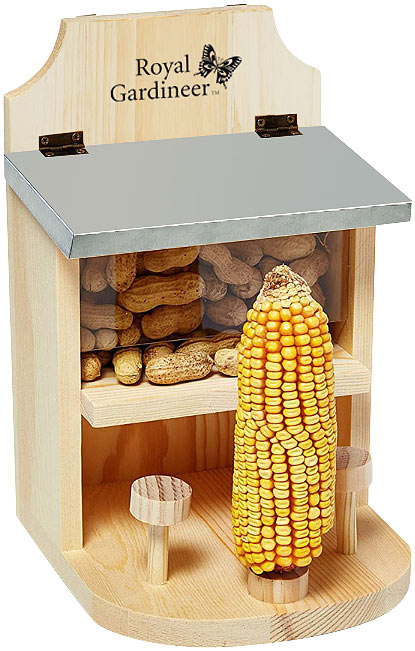 Wetterfestes Eichhörnchen-Futterhaus mit Metalldach, Bausatz