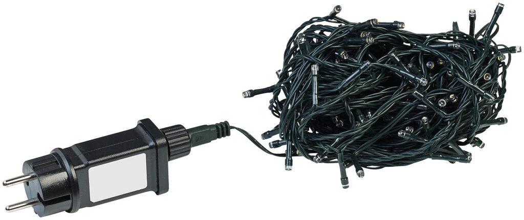 WLAN-Lichterkette mit 160 warmweissen LEDs, 8 Modi, App, IP44, 16 m