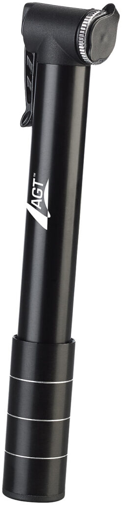 Ultrakompakte Aluminium-Fahrradpumpe, Multi-Ventil, Rahmen-Halterung