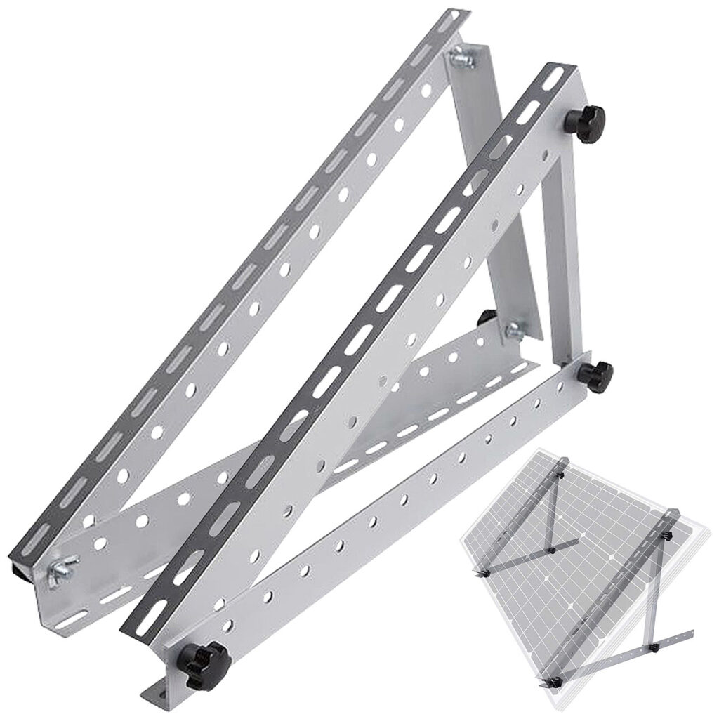 2er-Set Verstellbare Aluminium-Solarpanel-Halterung mit 41″/104 cm